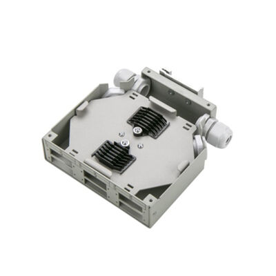 6-ميناء Metal Dinrail Mountable Fiber Optic Din Rail Terminal صندوق