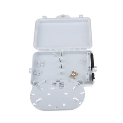 6ميناء Fiber Optic Terminal صندوق SC APC / UPC SM SX PC + ABS رمادي فاتح للاتصالات