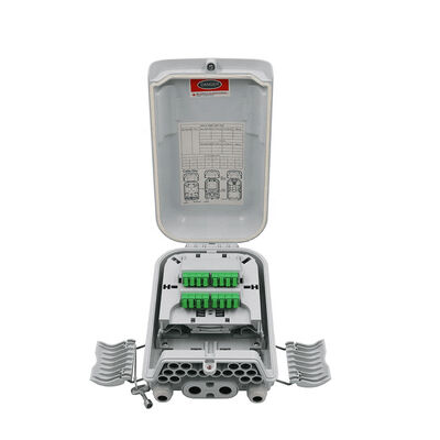 FTTx 1x8 PLC صندوق توزيع الألياف البصرية IP68 16جوهرs