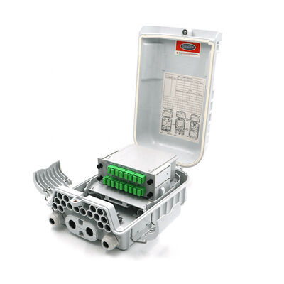 FTTx 1x8 PLC صندوق توزيع الألياف البصرية IP68 16جوهرs