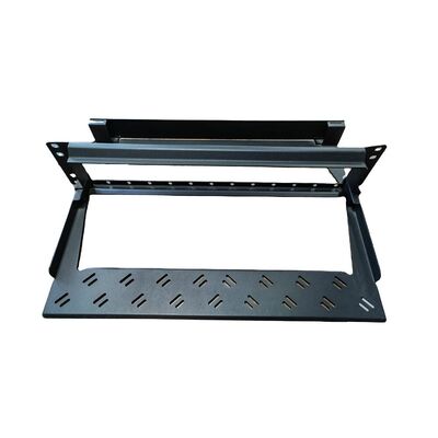 لوحات التصحيح السوداء MPO MTP 96F 1U LC Patch لوحة Modular Shelf