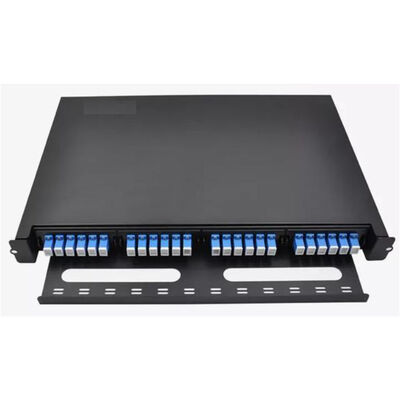 MPO Optical Fiber Term صندوق لصق او جمع Patch لوحة 24 ميناء SC سيمبلكس