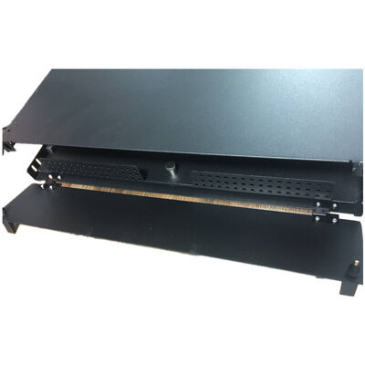 لصق او جمع MPO MTP Patch لوحةs 144F SC APC 4U Fiber Patch لوحة 12 مشترك كهربائي
