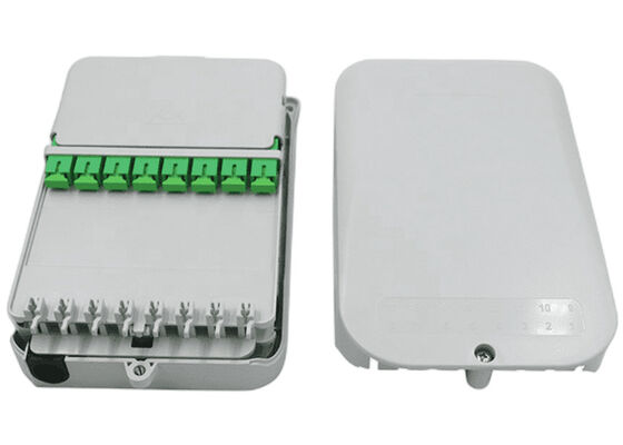 16جوهر الفاصل FTTH Distribution صندوق UPC / APC Wall Mount Gray رمادي فاتح