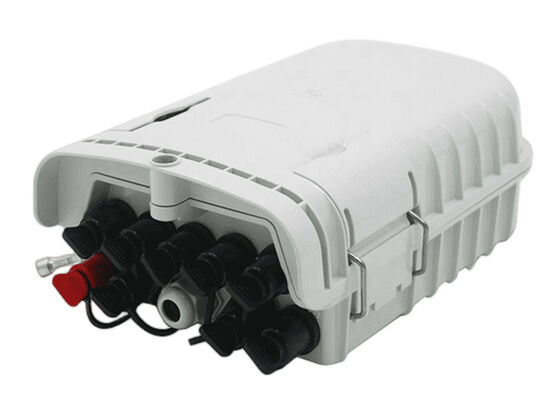 ABS PLC 8 ميناء Fiber Termination صندوق رمادي الضميمة الطرفية الضوئية IP65