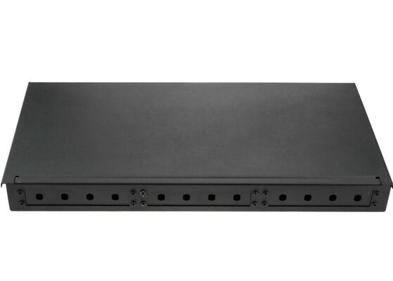 19 "رف جبل Fiber Patch لوحة ST مشترك كهربائي 1U Fiber نسيج 12 كور