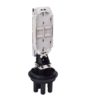 قبة الألياف البصرية لصق إغلاق الجوي FTTH المشتركة مربع الألياف البصرية