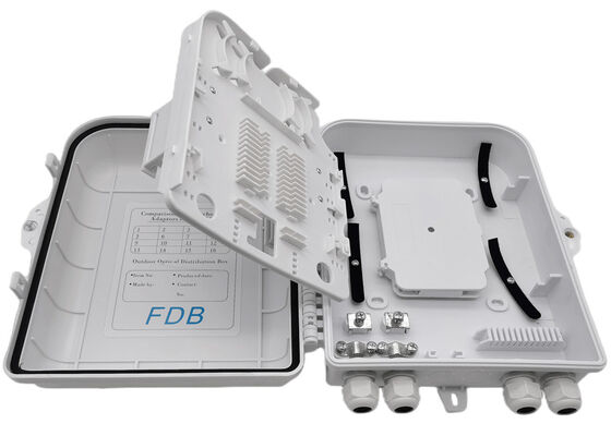 الأبيض الألياف البصرية الفاصل مربع LC 1x16 PLC الفاصل جدار جبل