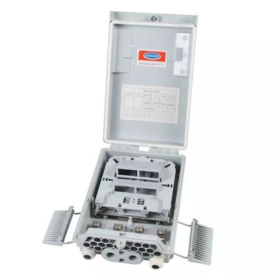 SM / MM صندوق الألياف البصرية الفاصل رمادي فاتح 1x8 PLC الفاصل