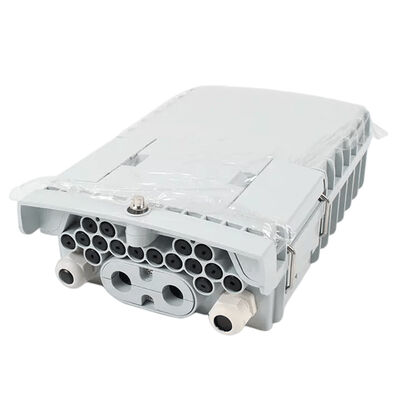 SM / MM صندوق الألياف البصرية الفاصل رمادي فاتح 1x8 PLC الفاصل
