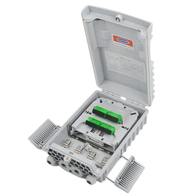 SM / MM صندوق الألياف البصرية الفاصل رمادي فاتح 1x8 PLC الفاصل