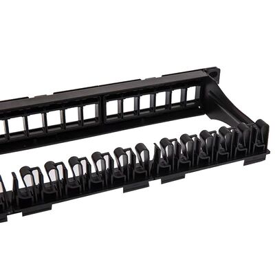 لوحة تصحيح الشبكة CAT5 CAT6 UTP فارغة تحميل RJ45 24 منفذ لوحة التصحيح