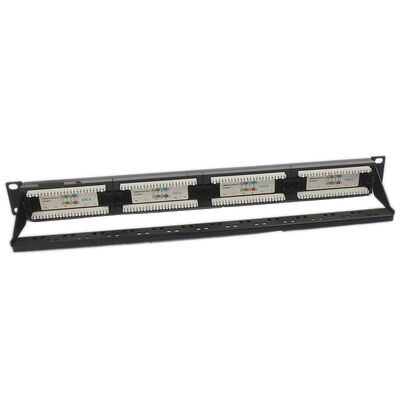 لوحة التصحيح UTP 24 منفذ CAT6 1U لوحة التصحيح كيستون فارغة RJ45