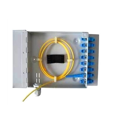 FTTH Mini Wall Mount Fibre Optic Terminal صندوق 8ميناء SC / LC / ST / FC