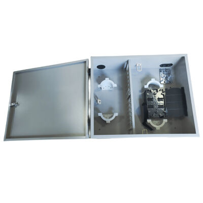 72Port Single Door Wall Mount Fiber Enclosure 72fibers (SC/SX) رمادي / مخصص